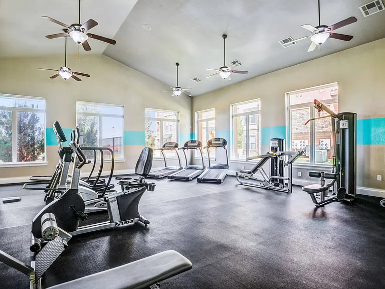 Fitness Center with Training Equipment