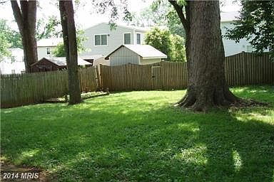 Fenced back yard