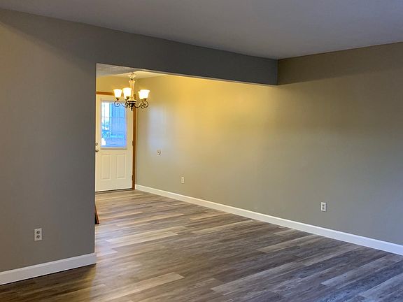 Large living room with built-in desk