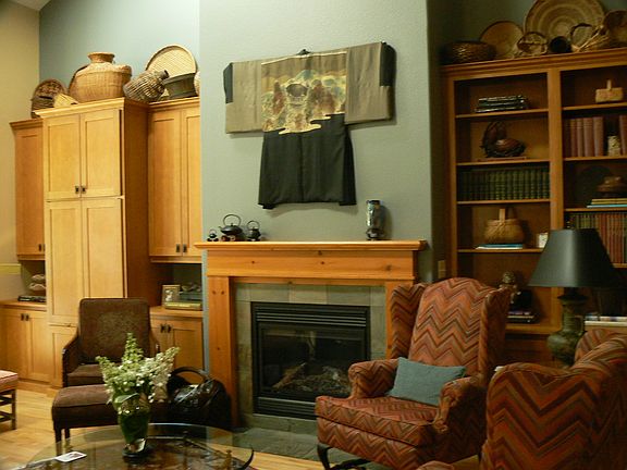 Fireplace/ Custom Cabinets