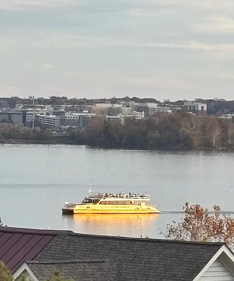 Water taxi takes you to The Wharf (DC), National Harbor (MD), and Georgetown (DC)