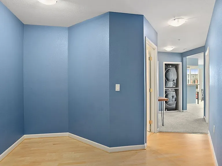 Entryway with office space or storage