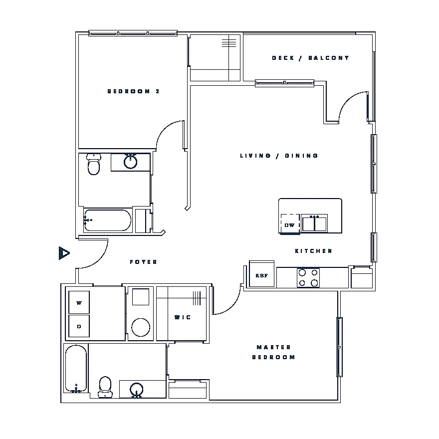 Floor plan Van Buren
