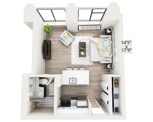 Floor plan Studio X