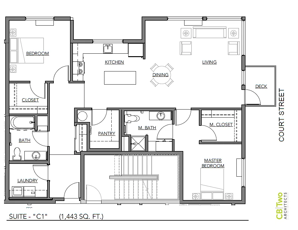 Floor plan C1-2X2