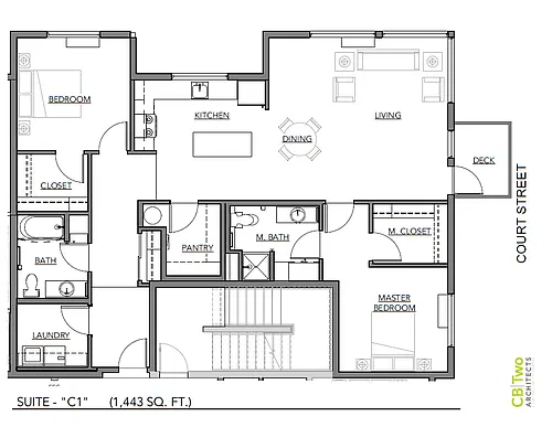 Floor plan C1-2X2