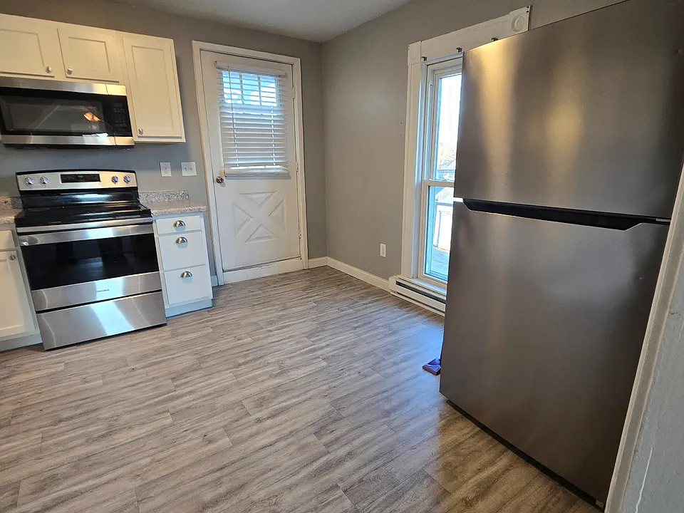 view of the kitchen from the living room