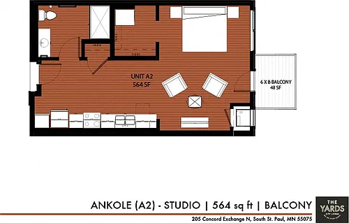 Floor plan The Yards - Ankole (A2)