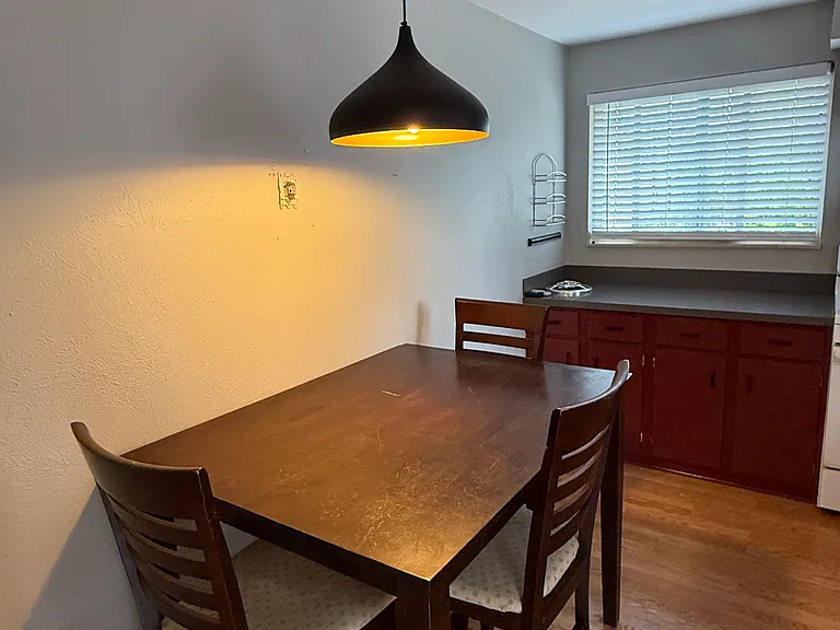 dining table and pendant