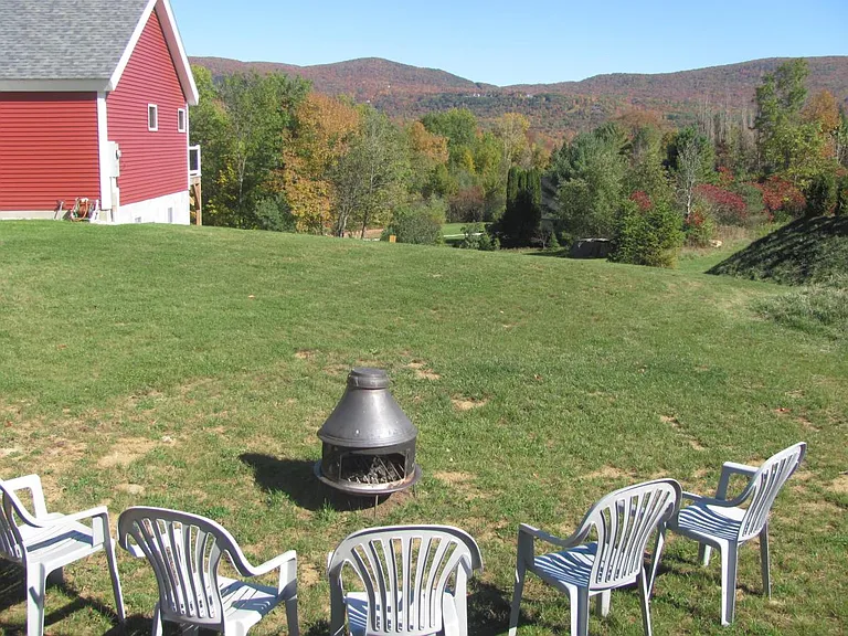 Outdoor fire pit, we supply the wood!