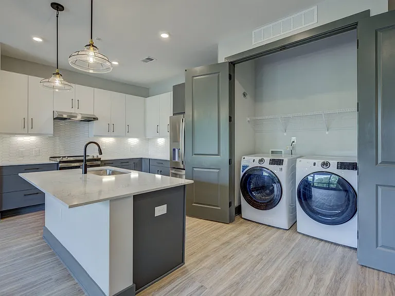 Kitchen with Laundry Closet