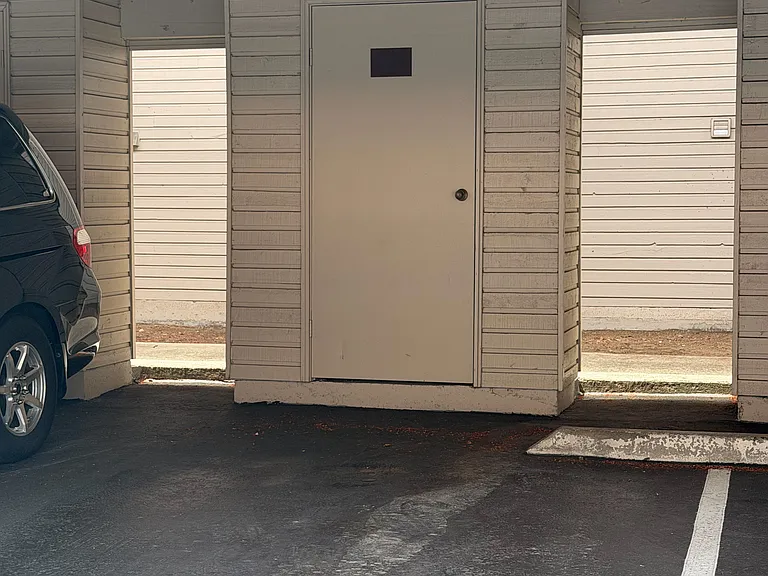 Designated parking with storage