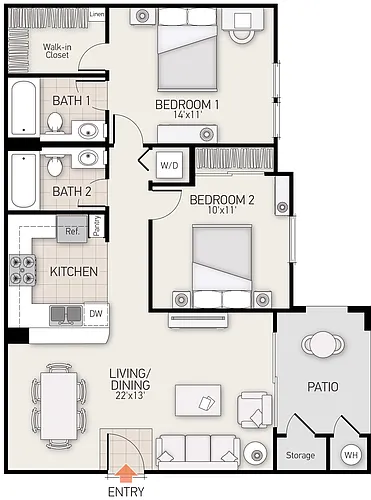 Floor plan Plan E
