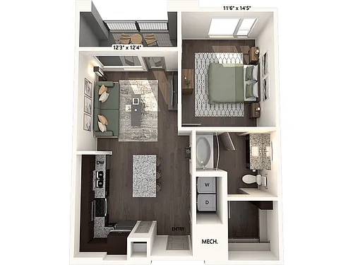 Floor plan A2-709-E
