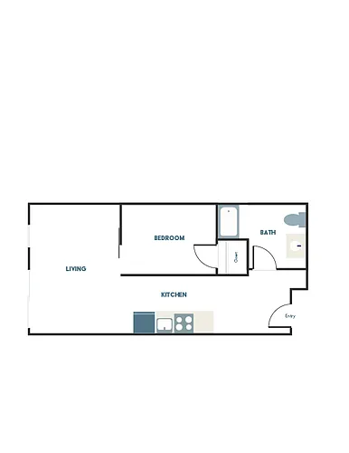 Floor plan 1X1 - B6