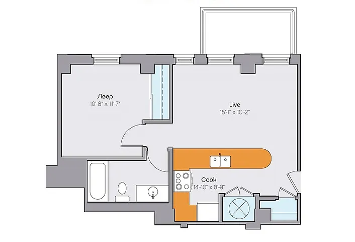 Floor plan cly1b101