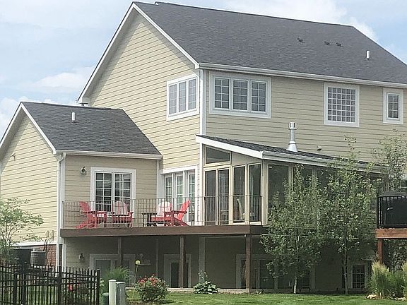 Rear view of sunroom