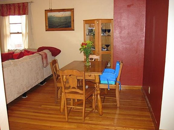 Dining room next to living room