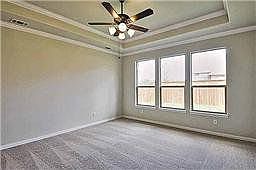 Master Bedroom with trey ceiling