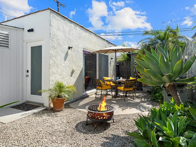 Backyard with private studio