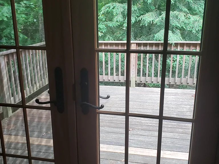French doors to deck