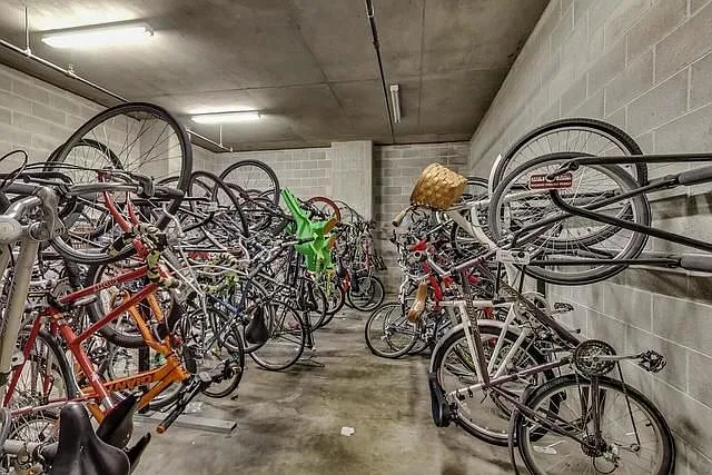 secure bike room.