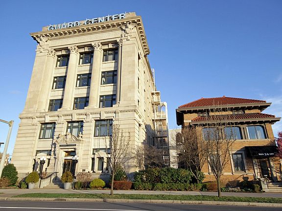 Highly visible location on South Main Street and from the Market Street Bridge. Thousands of views per day, every day. Located next to the iconic former Guard Center building (now a Technology Accelerator run by entrepreneur Kris Jones).
