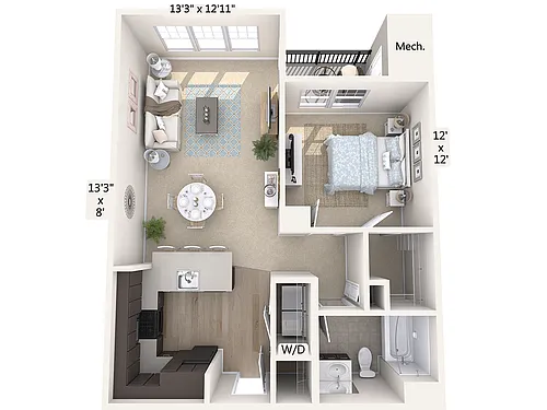 Floor plan A3-809SF-Black