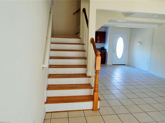 View from the living area to the front door.