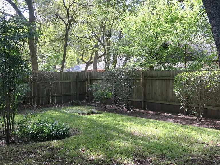Yard professionally maintained