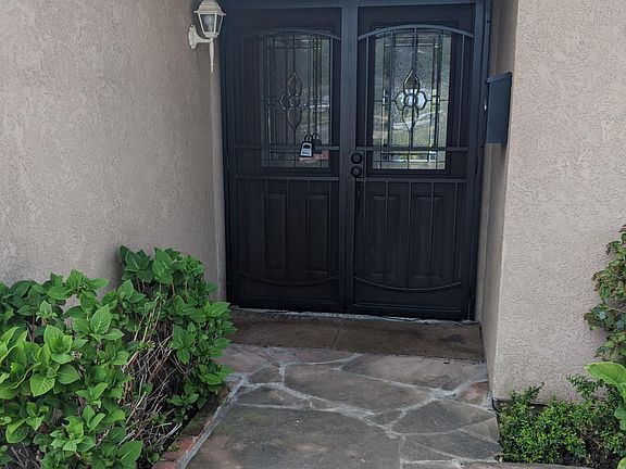 front door with security gate