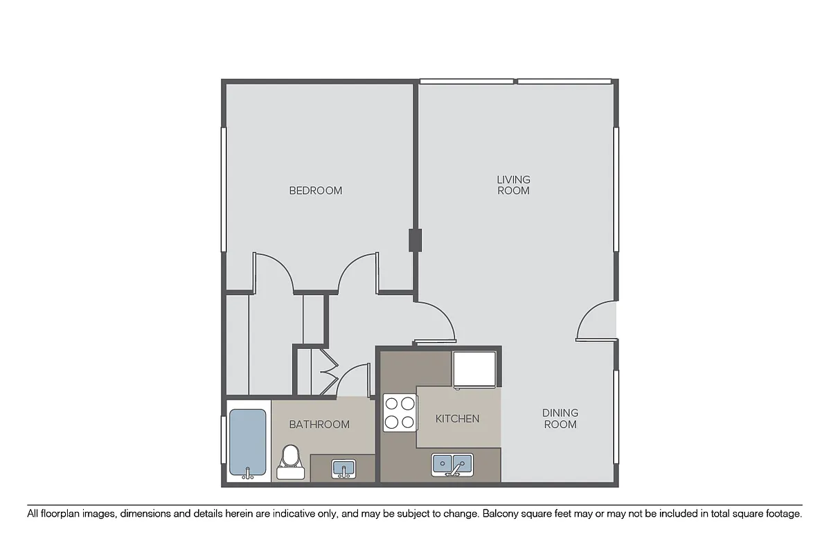 Floor plan Plan 1B