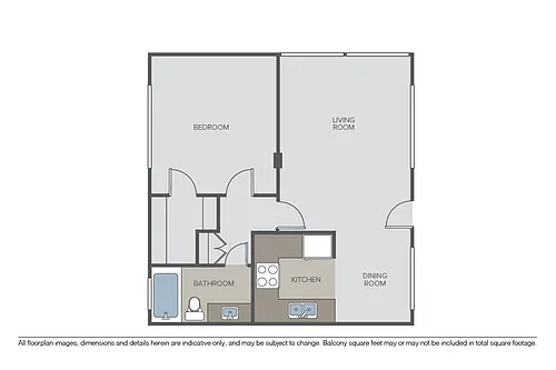 Floor plan Plan 1B