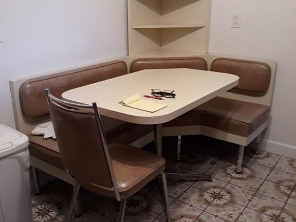 Breakfast nook in kitchen