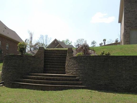 Terraced Area In Backyard