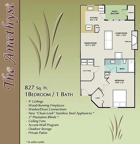 Floor plan The Amethyst