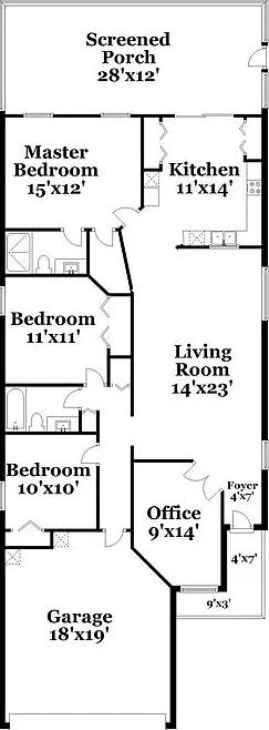 3 bed, 2.0 bath, 1492 sqft, $3,590 — Photo 2