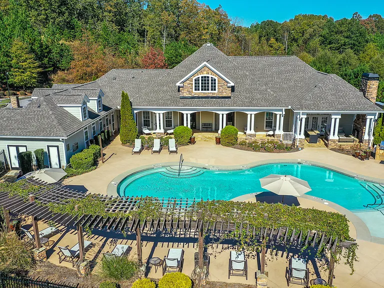 Aerial View of Pool and Sundeck