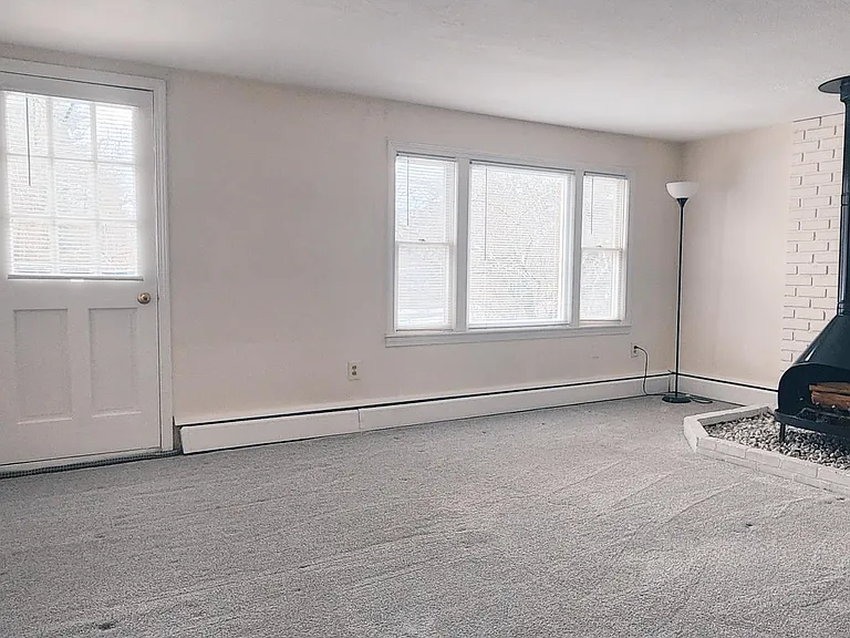 Living room with fireplace