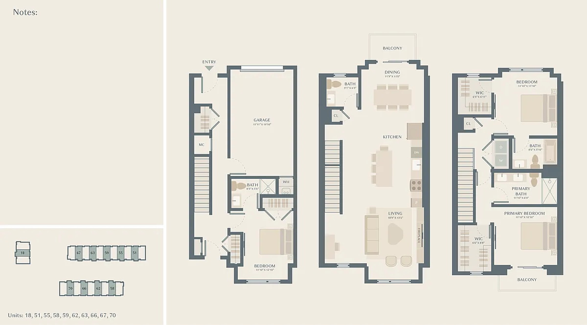 Floor plan Townhouse B