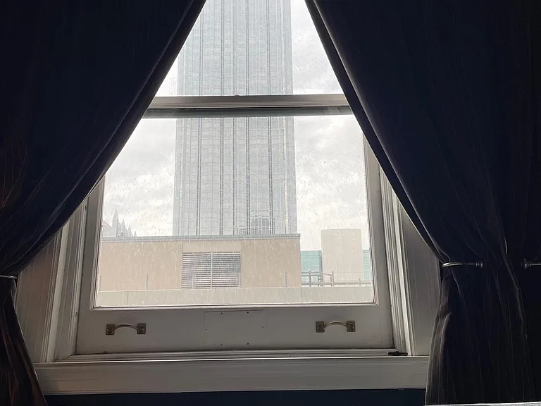 View of PPG building in Market Square from bedroom windows