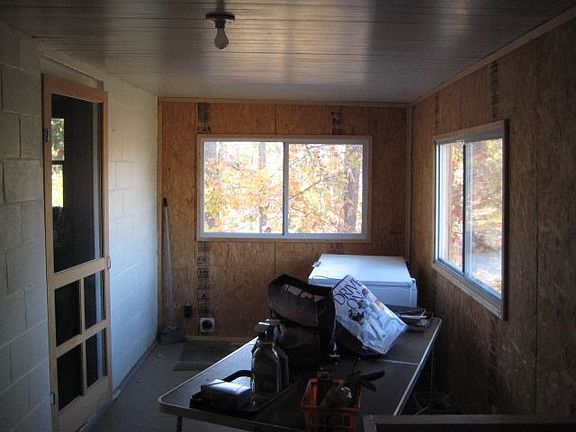 rear enclosed porch