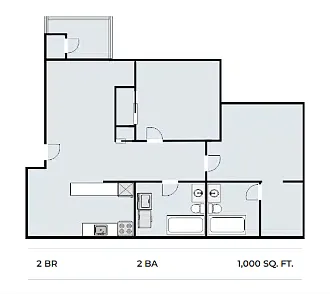 Floor plan 2X2