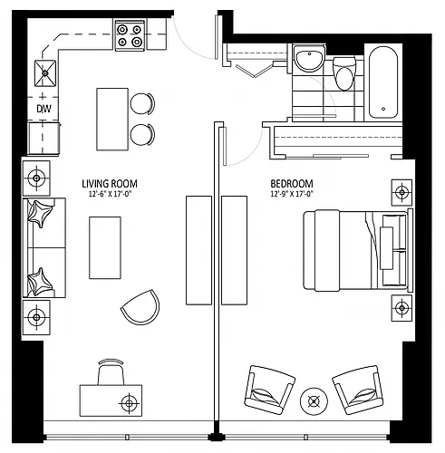 Floor plan The Carling
