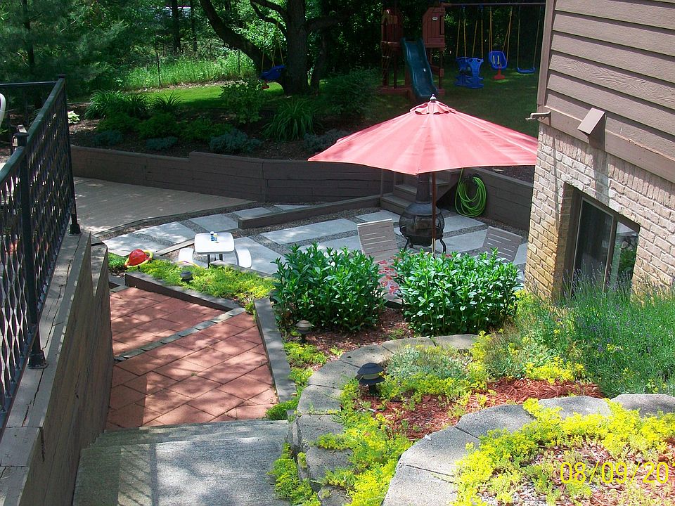 View of trex decking area