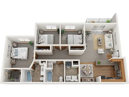Floor plan 3 Bedroom