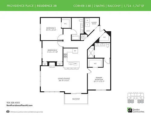 Floor plan 3B