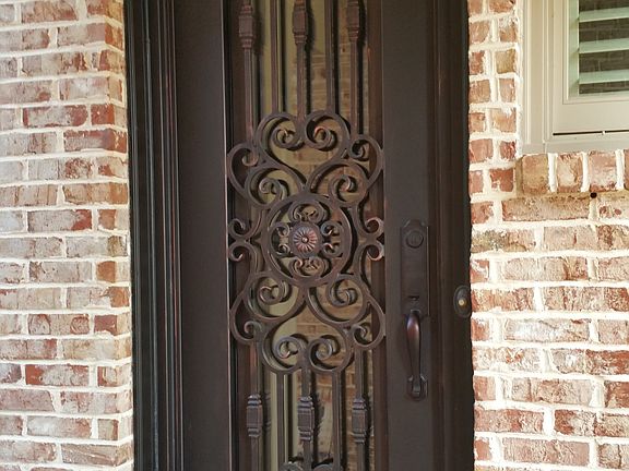 Side entrance iron door