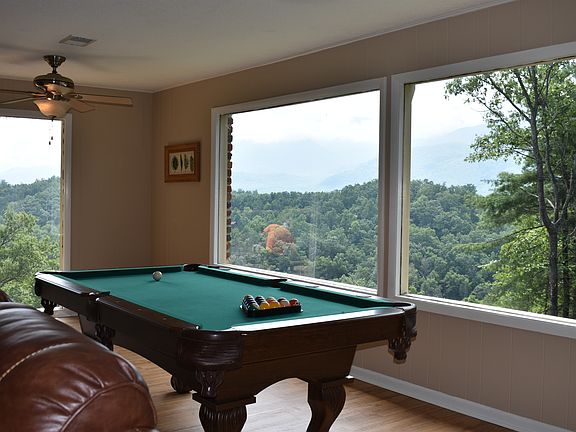 Pool table and view