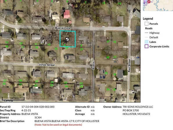 212 Buena Vista Lot 9, Hollister, MO 65672